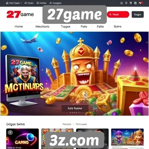 Interface e usabilidade do site 27game em foco